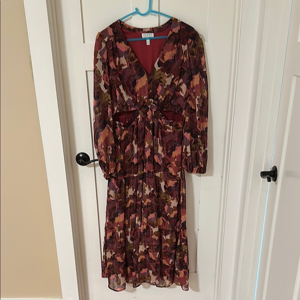 Floral Print Long Sleeve Dress